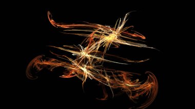 Fantezi kaotik renkli fraktal desen. Soyut Fraktal şekiller. 3D render resimde arka plan veya duvar kağıdı.