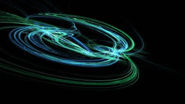 Fantezi kaotik renkli fraktal desen. Soyut Fraktal şekiller. 3D render resimde arka plan veya duvar kağıdı.