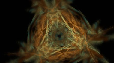 Fantezi kaotik renkli fraktal desen. Soyut Fraktal şekiller. 3D render resimde arka plan veya duvar kağıdı.