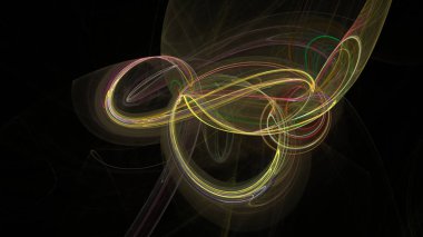 Fantezi kaotik renkli fraktal desen. Soyut Fraktal şekiller. 3D render resimde arka plan veya duvar kağıdı.