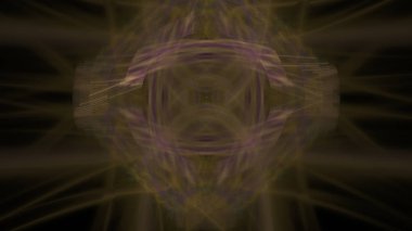 Fantezi kaotik renkli fraktal desen. Soyut Fraktal şekiller. 3D render resimde arka plan veya duvar kağıdı.