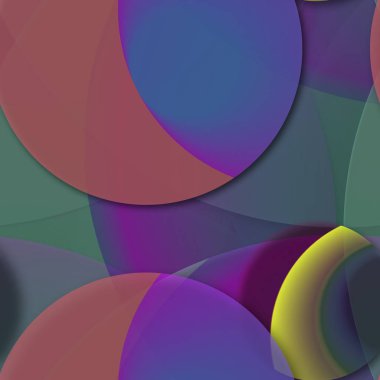 Çok renkli geometrik daire arka plan seamless modeli.