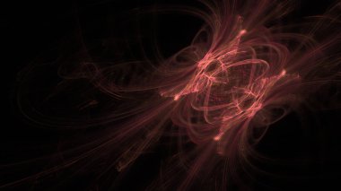 Fantezi kaotik renkli fraktal desen. Soyut Fraktal şekiller. 3D render resimde arka plan veya duvar kağıdı.