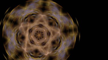 Fantezi kaotik renkli fraktal desen. Soyut Fraktal şekiller. 3D render resimde arka plan veya duvar kağıdı.