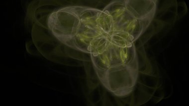 Fantezi kaotik renkli fraktal desen. Soyut Fraktal şekiller. 3D render resimde arka plan veya duvar kağıdı.