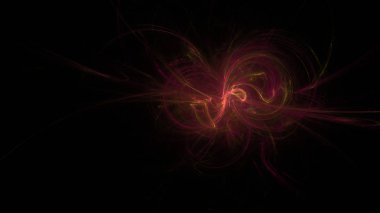 Fantezi kaotik renkli fraktal desen. Soyut Fraktal şekiller. 3D render resimde arka plan veya duvar kağıdı.