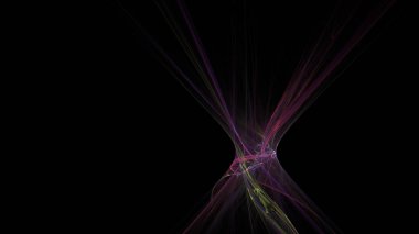 Fantezi kaotik renkli fraktal desen. Soyut Fraktal şekiller. 3D render resimde arka plan veya duvar kağıdı.