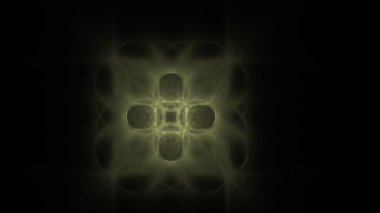 Fantezi kaotik renkli fraktal desen. Soyut Fraktal şekiller. 3D render resimde arka plan veya duvar kağıdı.