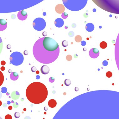 Çok renkli geometrik daire arka plan seamless modeli.