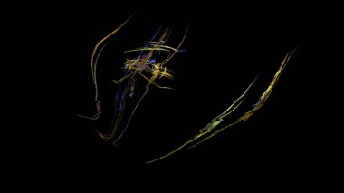 Fantezi kaotik renkli fraktal desen. Soyut Fraktal şekiller. 3D render resimde arka plan veya duvar kağıdı.