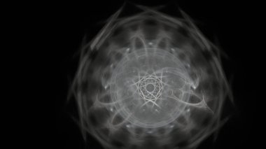 Fantezi kaotik renkli fraktal desen. Soyut Fraktal şekiller. 3D render resimde arka plan veya duvar kağıdı.