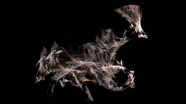 Fantezi kaotik renkli fraktal desen. Soyut Fraktal şekiller. 3D render resimde arka plan veya duvar kağıdı.