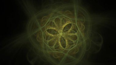 Fantezi kaotik renkli fraktal desen. Soyut Fraktal şekiller. 3D render resimde arka plan veya duvar kağıdı.