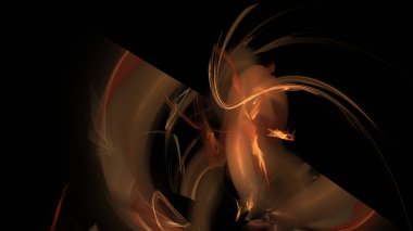 Fantezi kaotik renkli fraktal desen. Soyut Fraktal şekiller. 3D render resimde arka plan veya duvar kağıdı.