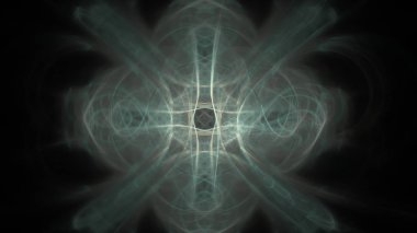 Fantezi kaotik renkli fraktal desen. Soyut Fraktal şekiller. 3D render resimde arka plan veya duvar kağıdı.