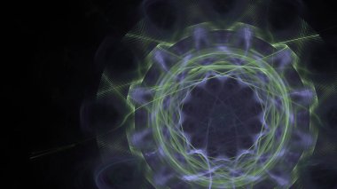 Fantezi kaotik renkli fraktal desen. Soyut Fraktal şekiller. 3D render resimde arka plan veya duvar kağıdı.