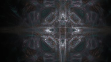 Fantezi kaotik renkli fraktal desen. Soyut Fraktal şekiller. 3D render resimde arka plan veya duvar kağıdı.