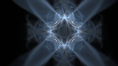 Fantezi kaotik renkli fraktal desen. Soyut Fraktal şekiller. 3D render resimde arka plan veya duvar kağıdı.