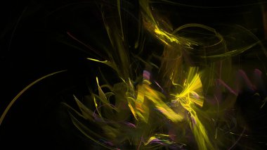 Fantezi kaotik renkli fraktal desen. Soyut Fraktal şekiller. 3D render resimde arka plan veya duvar kağıdı.