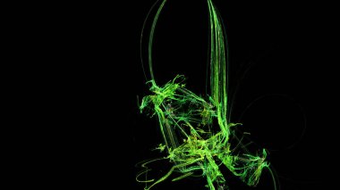 Fantezi kaotik renkli fraktal desen. Soyut Fraktal şekiller. 3D render resimde arka plan veya duvar kağıdı.