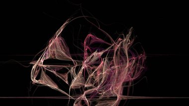 Fantezi kaotik renkli fraktal desen. Soyut Fraktal şekiller. 3D render resimde arka plan veya duvar kağıdı.