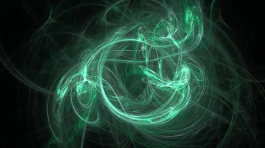 Fantezi kaotik renkli fraktal desen. Soyut Fraktal şekiller. 3D render resimde arka plan veya duvar kağıdı.