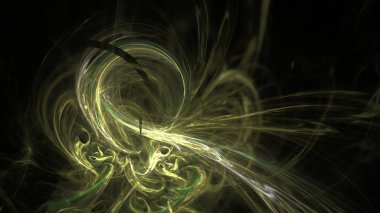 Fantezi kaotik renkli fraktal desen. Soyut Fraktal şekiller. 3D render resimde arka plan veya duvar kağıdı.