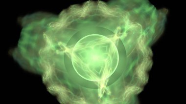 Fantezi kaotik renkli fraktal desen. Soyut Fraktal şekiller. 3D render resimde arka plan veya duvar kağıdı.