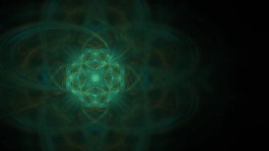 Fantezi kaotik renkli fraktal desen. Soyut Fraktal şekiller. 3D render resimde arka plan veya duvar kağıdı.