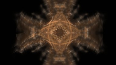 Fantezi kaotik renkli fraktal desen. Soyut Fraktal şekiller. 3D render resimde arka plan veya duvar kağıdı.