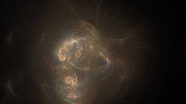 Fantezi kaotik renkli fraktal desen. Soyut Fraktal şekiller. 3D render resimde arka plan veya duvar kağıdı.