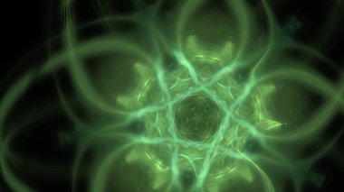 Fantezi kaotik renkli fraktal desen. Soyut Fraktal şekiller. 3D render resimde arka plan veya duvar kağıdı.