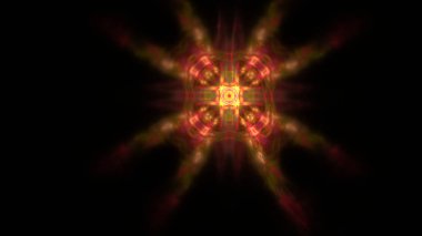 Fantezi kaotik renkli fraktal desen. Soyut Fraktal şekiller. 3D render resimde arka plan veya duvar kağıdı.