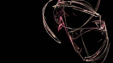 Fantezi kaotik renkli fraktal desen. Soyut Fraktal şekiller. 3D render resimde arka plan veya duvar kağıdı.