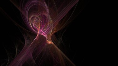 Fantezi kaotik renkli fraktal desen. Soyut Fraktal şekiller. 3D render resimde arka plan veya duvar kağıdı.