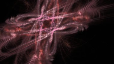 Fantezi kaotik renkli fraktal desen. Soyut Fraktal şekiller. 3D render resimde arka plan veya duvar kağıdı.