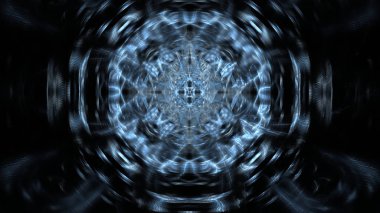 Fantezi kaotik renkli fraktal desen. Soyut Fraktal şekiller. 3D render resimde arka plan veya duvar kağıdı.