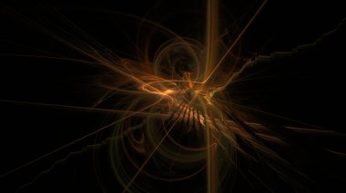 Fantezi kaotik renkli fraktal desen. Soyut Fraktal şekiller. 3D render resimde arka plan veya duvar kağıdı.