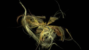 Fantezi kaotik renkli fraktal desen. Soyut Fraktal şekiller. 3D render resimde arka plan veya duvar kağıdı.