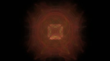 Fantezi kaotik renkli fraktal desen. Soyut Fraktal şekiller. 3D render resimde arka plan veya duvar kağıdı.