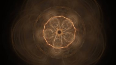 Fantezi kaotik renkli fraktal desen. Soyut Fraktal şekiller. 3D render resimde arka plan veya duvar kağıdı.