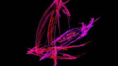 Fantezi kaotik renkli fraktal desen. Soyut Fraktal şekiller. 3D render resimde arka plan veya duvar kağıdı.