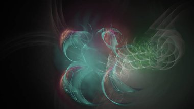 Fantezi kaotik renkli fraktal desen. Soyut Fraktal şekiller. 3D render resimde arka plan veya duvar kağıdı.