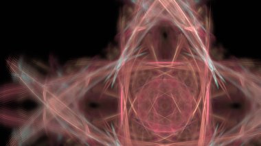 Fantezi kaotik renkli fraktal desen. Soyut Fraktal şekiller. 3D render resimde arka plan veya duvar kağıdı.