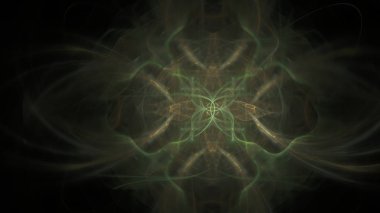 Fantezi kaotik renkli fraktal desen. Soyut Fraktal şekiller. 3D render resimde arka plan veya duvar kağıdı.