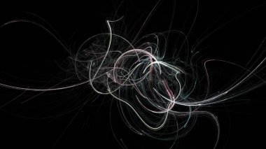 Fantezi kaotik renkli fraktal desen. Soyut Fraktal şekiller. 3D render resimde arka plan veya duvar kağıdı.