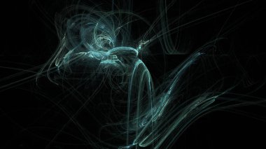 Fantezi kaotik renkli fraktal desen. Soyut Fraktal şekiller. 3D render resimde arka plan veya duvar kağıdı.