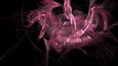 Fantezi kaotik renkli fraktal desen. Soyut Fraktal şekiller. 3D render resimde arka plan veya duvar kağıdı.