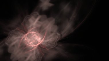 Fantezi kaotik renkli fraktal desen. Soyut Fraktal şekiller. 3D render resimde arka plan veya duvar kağıdı.