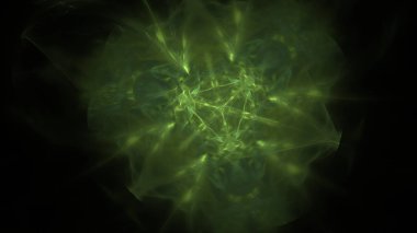 Fantezi kaotik renkli fraktal desen. Soyut Fraktal şekiller. 3D render resimde arka plan veya duvar kağıdı.